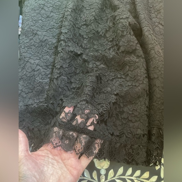 Black Lace Strapless Cocktail Dress 🖤 Goth, Wedding Guest, Witchy, Dark Romance - Picture 5 of 9